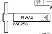 Roestvrijstaal piwax driekant sloten - 650258