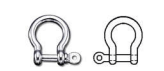 156213 -  Roestvrijstaal S-haken (kwaliteitA4:RVS-316) (dikte ø :6mm)  (totale lengte:21mm) (inwendig breedte:12/21mm)  (nuttige belasting:400kg)  (breek-belasting:1600kg) (verpakt per:25)