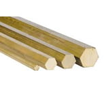 Messing CW614N Zeskantige Staaf Dia