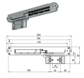 Roestvrijstaal,Ladegeleiders-926893 -(Type:EV-46)-(Length:800mm)-(Uittrek:812mm)-(Breedte:13mm)-(Draagvermogen:35Kg/Pr)-(Per:10Pr)