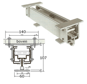 Staal wit-epoxy,Uittrekgarnituur-925303