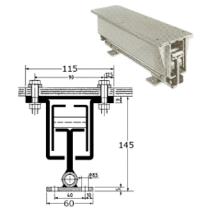 Staal wit-epoxy,Uittrekgarnituur-925315