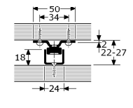 Staal wit-epoxy,Uittrekgarnituur-925266